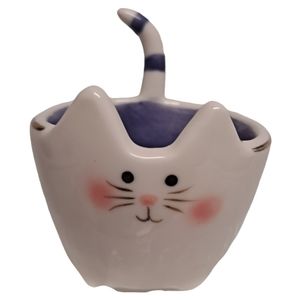 PURPLE CAT Ceramic Ring Bowl Trinket Dish